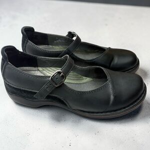 Dansko Forest Green Leather Mary Jane Comfort Shoes EU 41 US 10